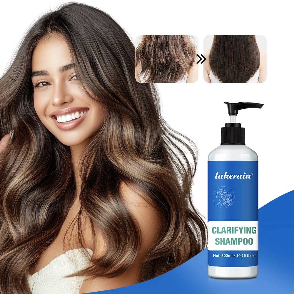 Champú clarificante profundo, fragancia duradera, resuelve el cabello graso, prurito,