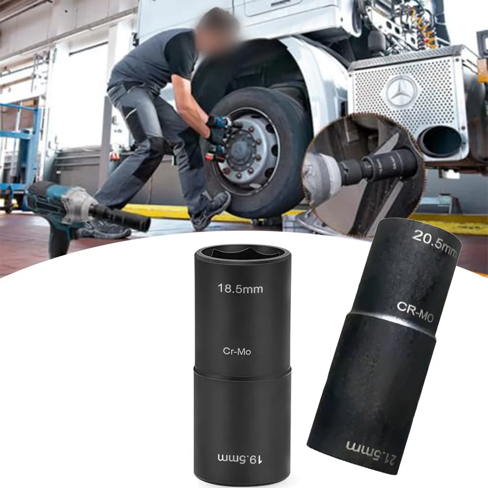 

Инструмент для снятия колесных гаек, 2 шт., двойная головка 18, 5 мм и 20, 5 мм для Land, для Rover Vehicles, прочная стальная конструкция Mo