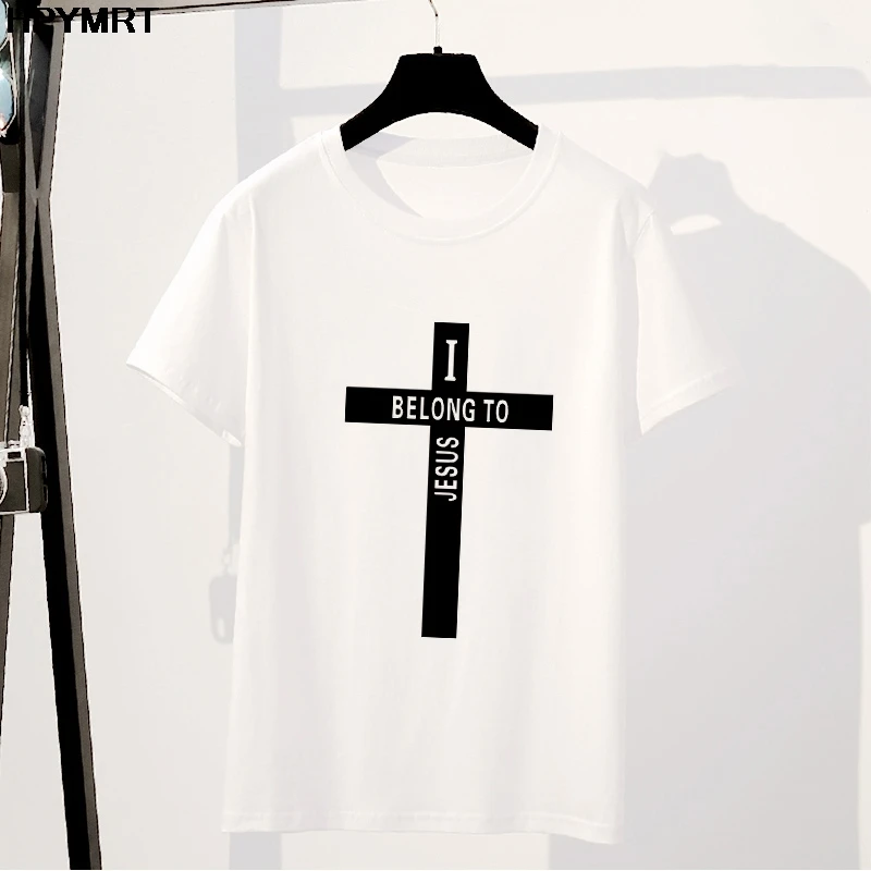 I Belong to jesus T Shirt Male Fashion Casual Fun Graphics Tee Tops T-shirts Men/Women Harajuku Camisetas Summer Tshirt Clothing