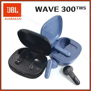 JBL-WAVE 300 TWS TRUE WIRE HEARS, BLUETOOTH EAR PHONES, W300 LOW SOUND, SPORTS EAR SPORT WITH MICROPHONE, FREE COVER, ORIGINAL 12 Main Sales Bluetooth JBL Headset - №8