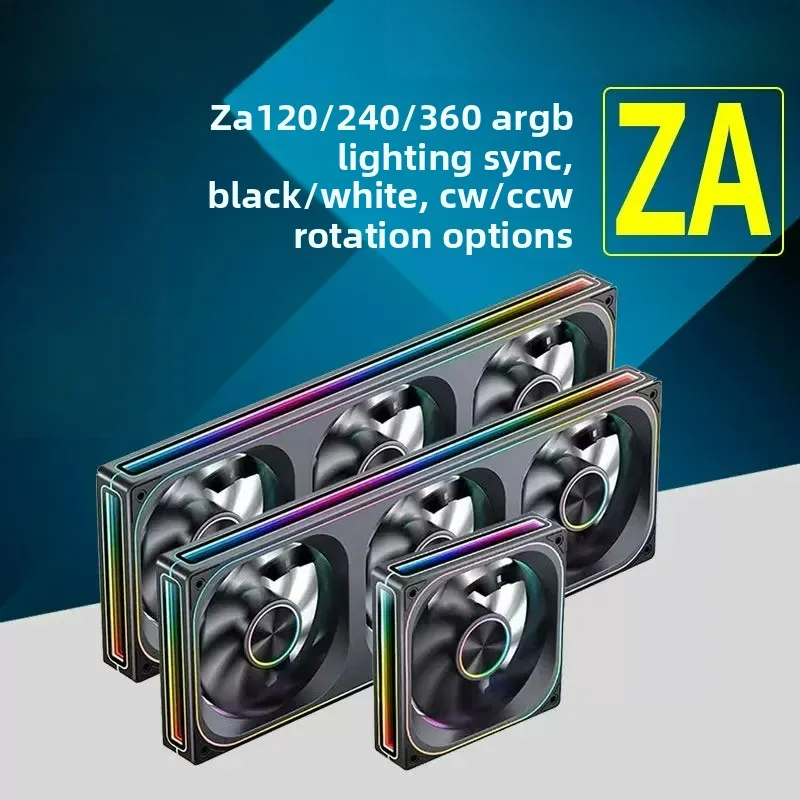 ZA120 240 360 ARGB PC Case Fan 12cm Liquid Cooler Daisy Chain Fan Kit