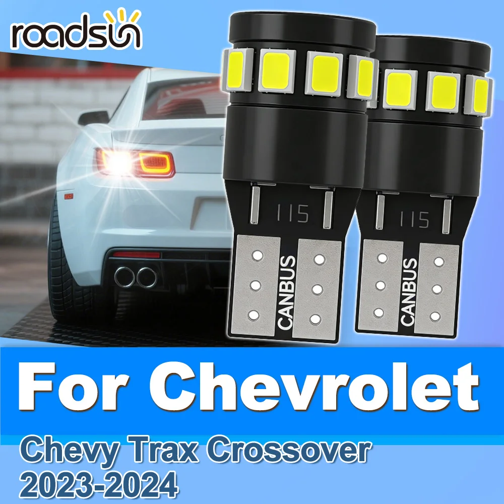 

Roadsun 2 шт. для Chevrolet Chevy Trax Crossover 2023-2024, светодиодная лампа Canbus для подсветки номерного знака, лампочка для парковки, Plug and Play