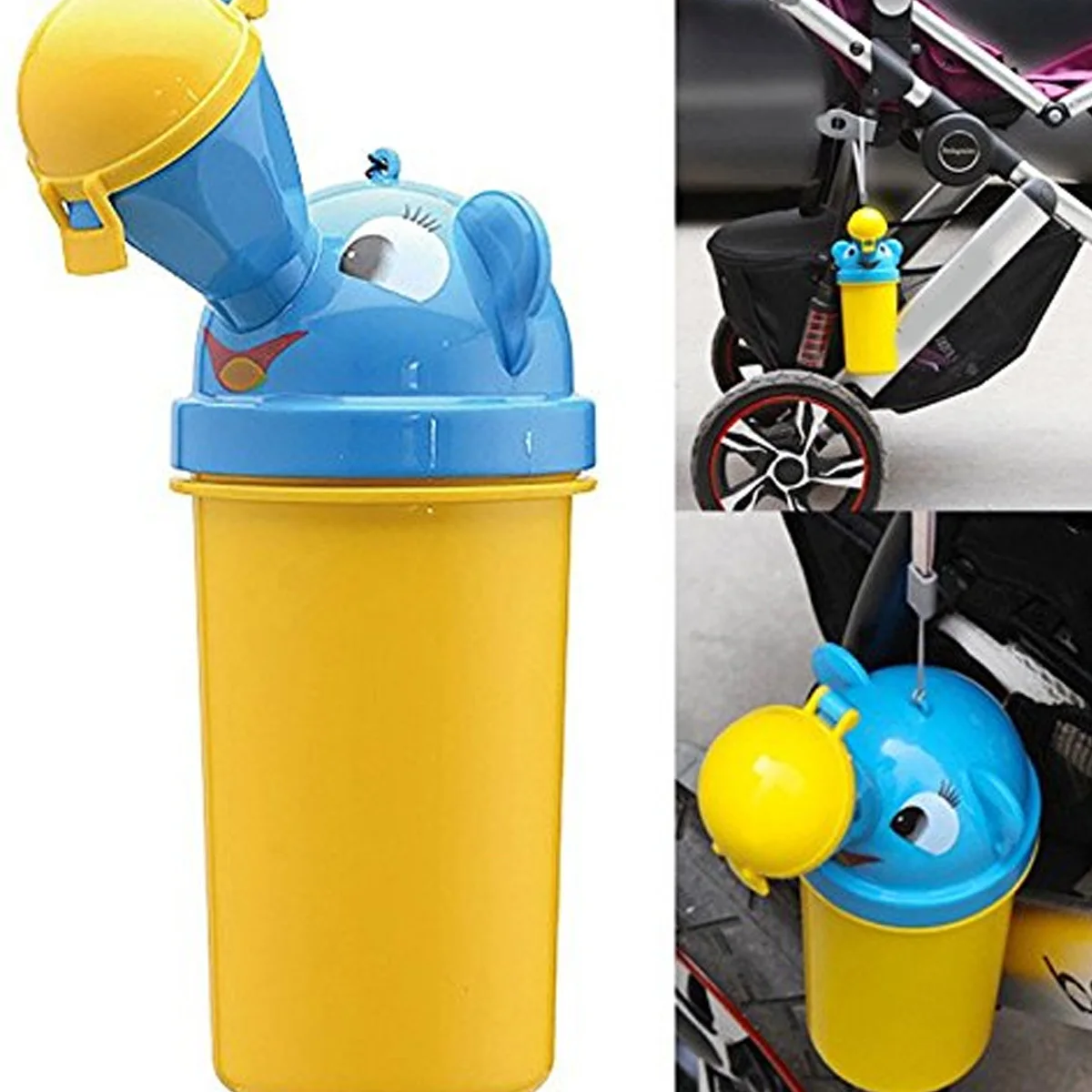 

Baby Portable Urinal Red Toddler Girl Leakproof Isolation Cover Emergency Potty Training for Car Travel Camping