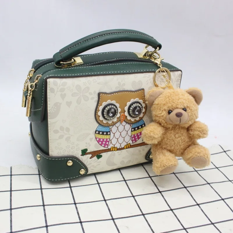 Cartoon Curly Teddy Bear Keychain Bag Pendant Creative Mobile Phone Case Accessories Accessories Doll Doll