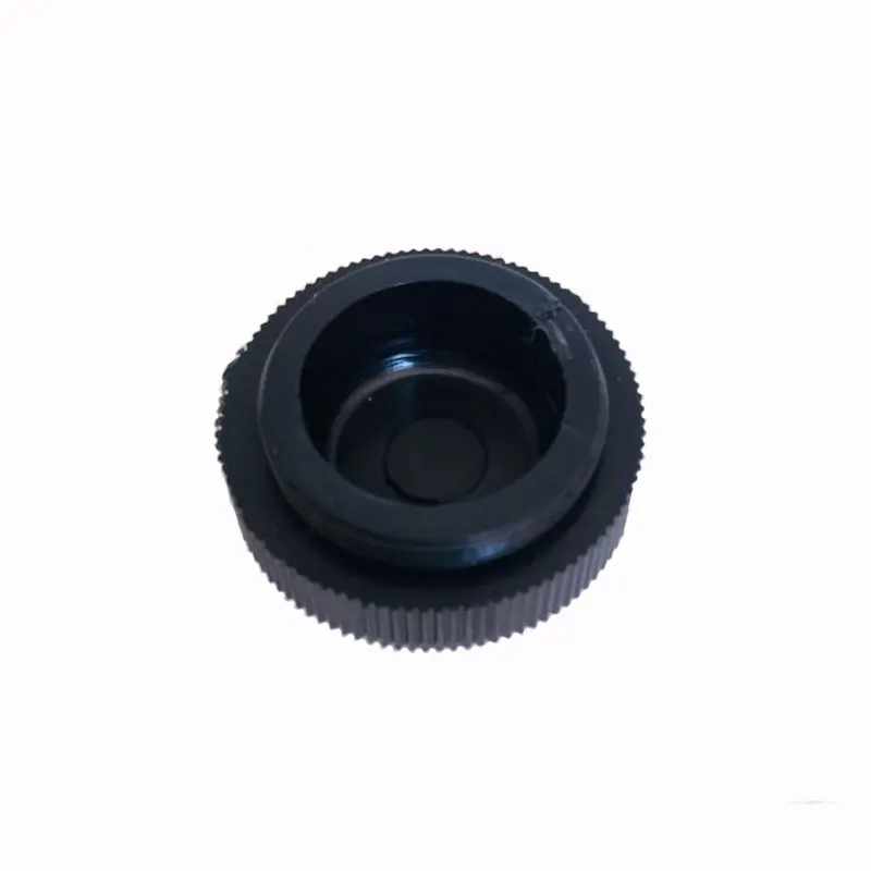 RMS Screw Cap Plastic Black Microscope Objective Lens Cover Microscope Objective Port Dust Cover for Protection