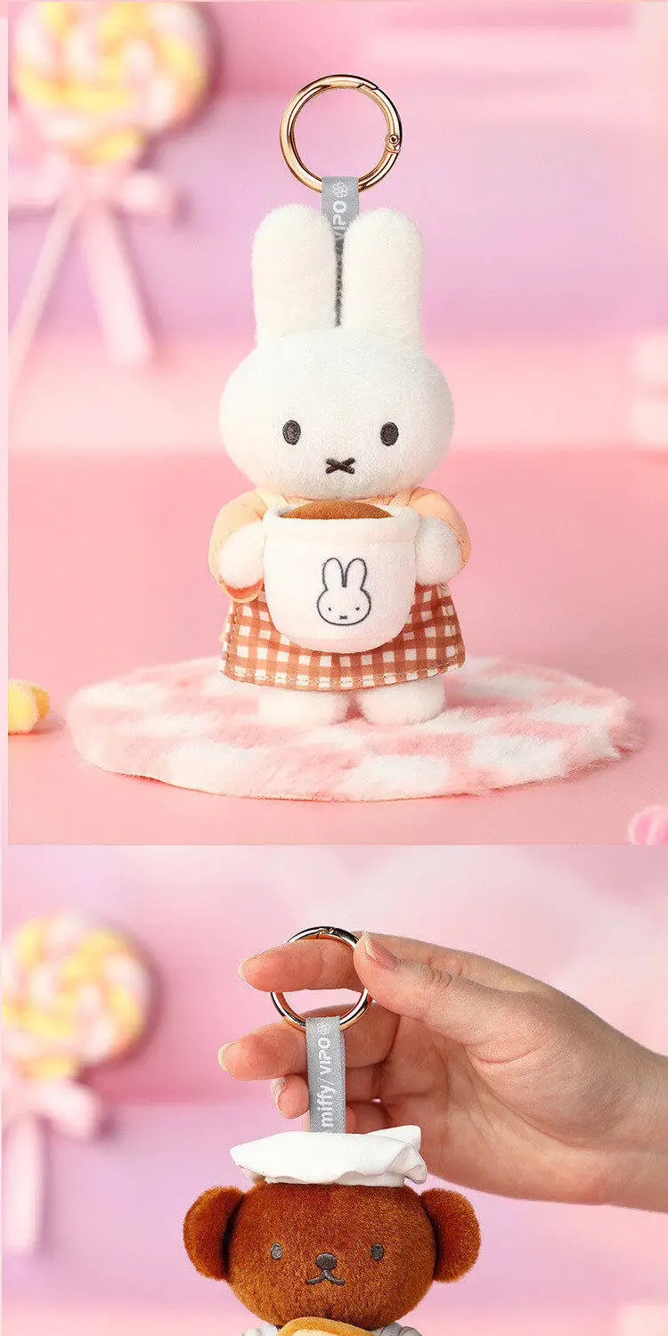 Miffy Official Bakery Series Plush Keychain Blind Box / Charm Blind Box - Fashion Trendy Toy Birthday Graduation Gift For Girls