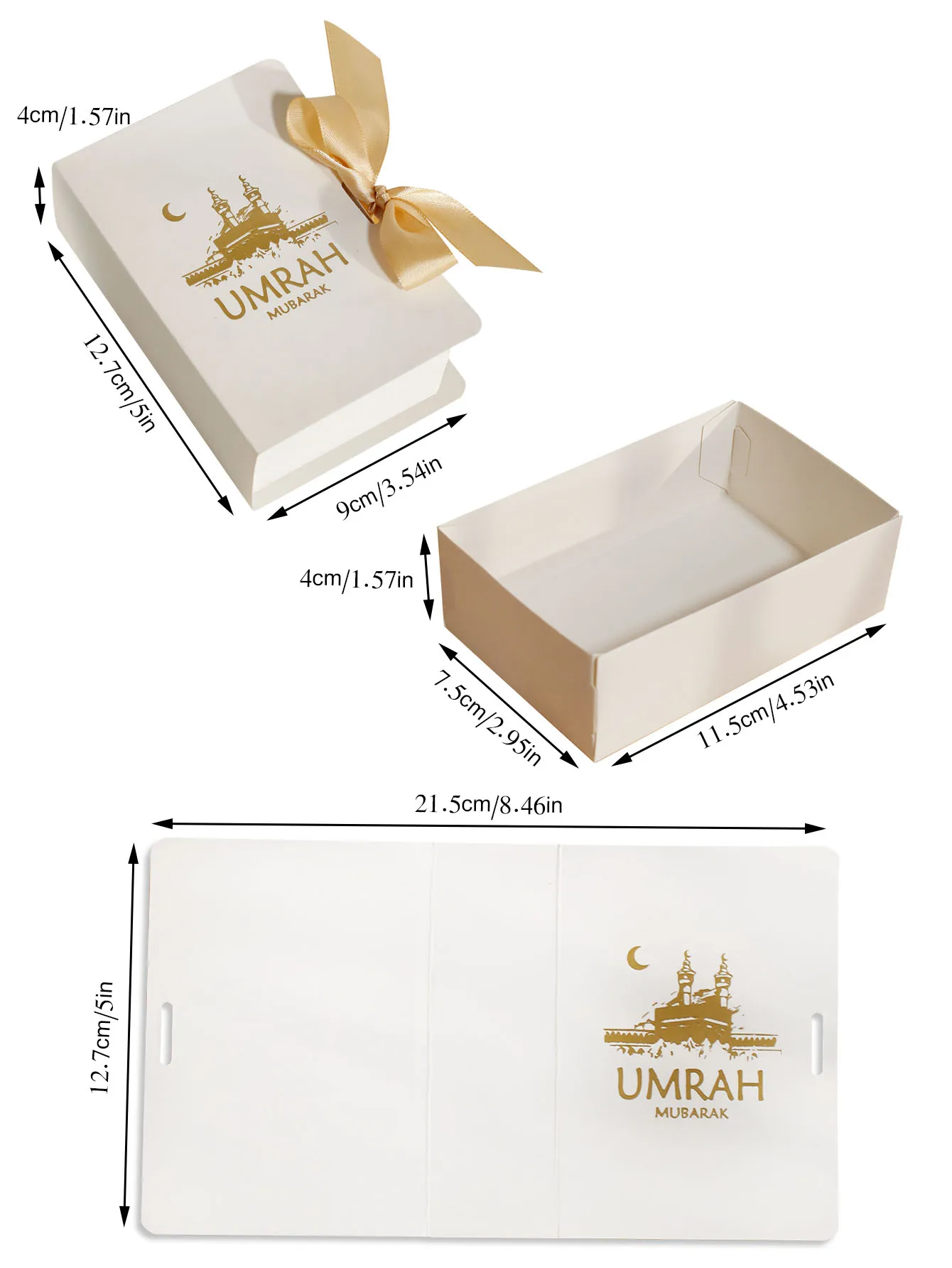 Ramadan Gift Boxes Eid Mubarak Candy Cookie Boxes for Kids Eid Gift Packing Box Ramadan Packaging Ramadan Decoration 2025