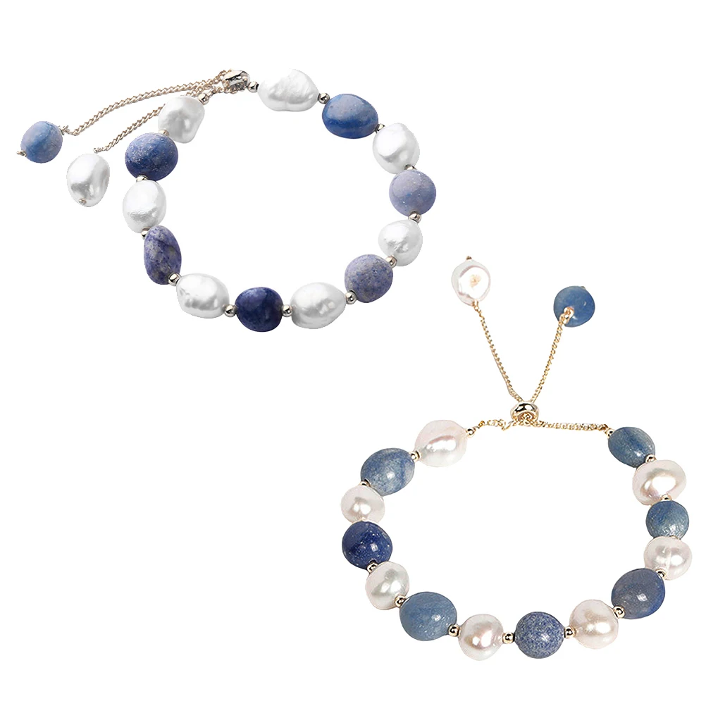 

Pearl Crystal Aventurine Fashion H made Chain Wrist Fashion Bangle Jewelry Elegant Wrist Decoration Gift Bangle