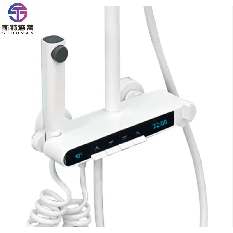 

Modern Multi-Function Brass Hand Shower Faucet for Bathroom Soft Piano Keys with Rain Massage Spray Patterns Ceramic Valve Core