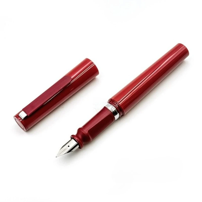 

Новые красные акриловые перьевые ручки TUZU для моряка, ретро твердая резина, F, перо 0,5 мм, ручка для каллиграфии, профессиональный бизнес-подарок, японский