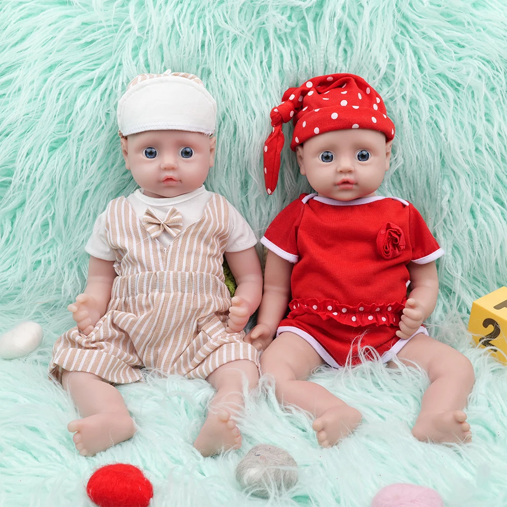 

IVITA WG1562 42cm 2.74kg 100% Full Body Silicone Reborn Baby Doll Realistic Twins Baby Dolls for Children Christmas Toys