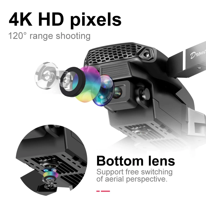 Brushless Motor Foldable Drone Optical Flow Drone 360° Rolling Trajectory Flight Headless Mode Speed Adjustment APP Control Drone - view 6