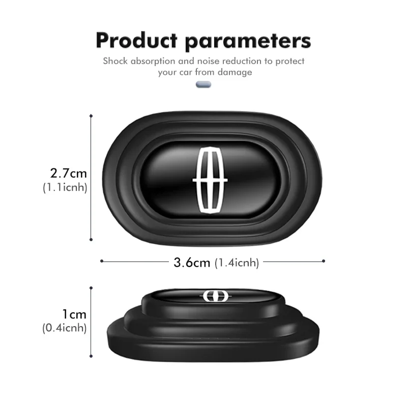 Car Trunk Sound Insulation pad Door shock Absorbing Gasket For Lincoln Mondeo MKZ MKX Aviator Navigator Continental Corsair