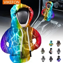VIKEFON Car Manual Automatic Universal Shift Lever Interior Decor Gear Shift Hoodie Cover Shift Cover car Gear Handle Decoration