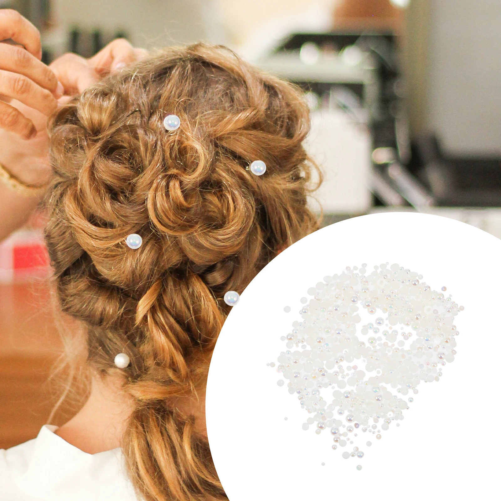 

2pcs Semicircle Plastic Charms Diy Craft Ornament Hairpin Decor Pearl Jewelry Accessories Nail Art Phone Charm Creative Handmade