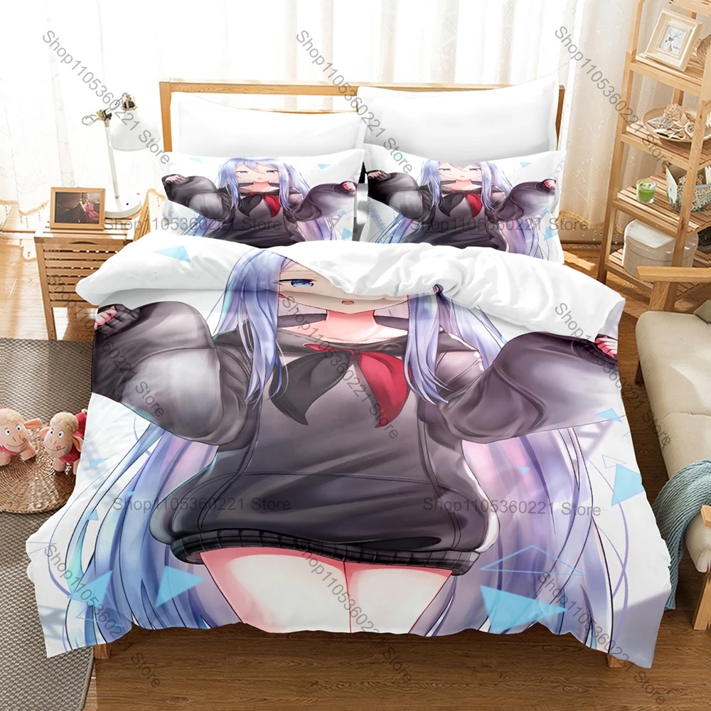 Anime Yoisaki Kanade 3 Pieces Bedding Set Soft Duvet Cover With Two Pillowcases Bedroom Decor