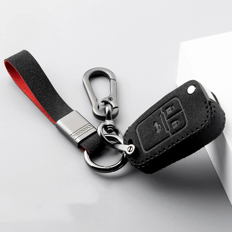 

High Quality Suede Leather Car Key Case Cover For Chevrolet Cruze Malibu Sail Spark Captiva Equinox Trax/Tracker AVEO Car