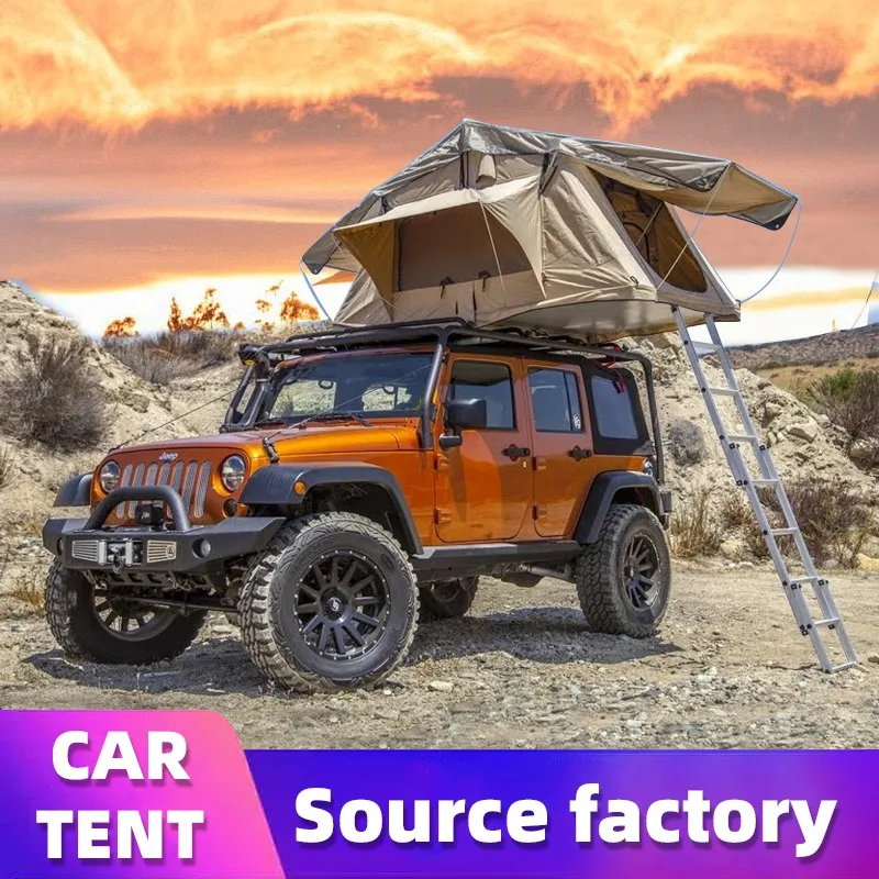 Camping Roof top Tent Aluminum Alloy Pole Slide Aluminum Ladder Double 2000-3000 Mm Car Roof Top Tent For Sale