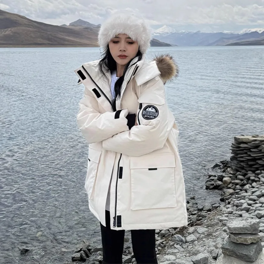 2026 Winter Jackets Women Clothing Windproof Puffer Jacket Long Sleeve Hooded Parkas Warm Thick Outdoor Outerwear Couple Coat