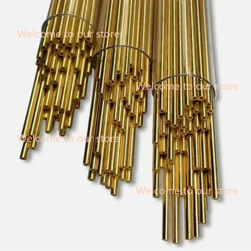 

100pcs 0.3-1.5X400mm EDM Drilling Electrodes Single-Channel Brass Copper Tube