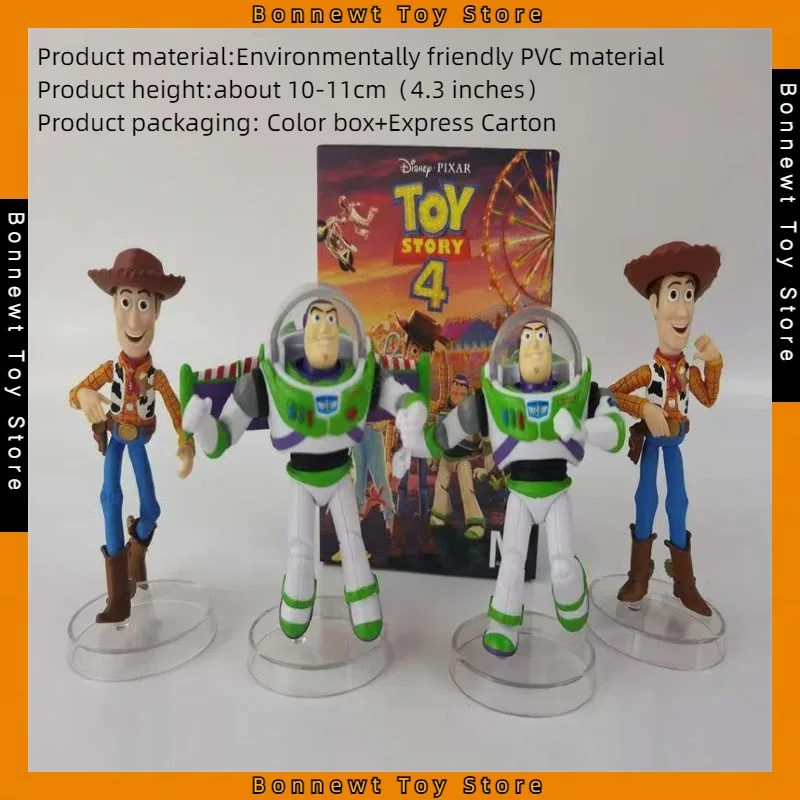 

4.3 Inches Toy Story Buzz Lightyear Sheriff Woody Doll Figures Boxed Ornaments Wholesale For Children's gifts