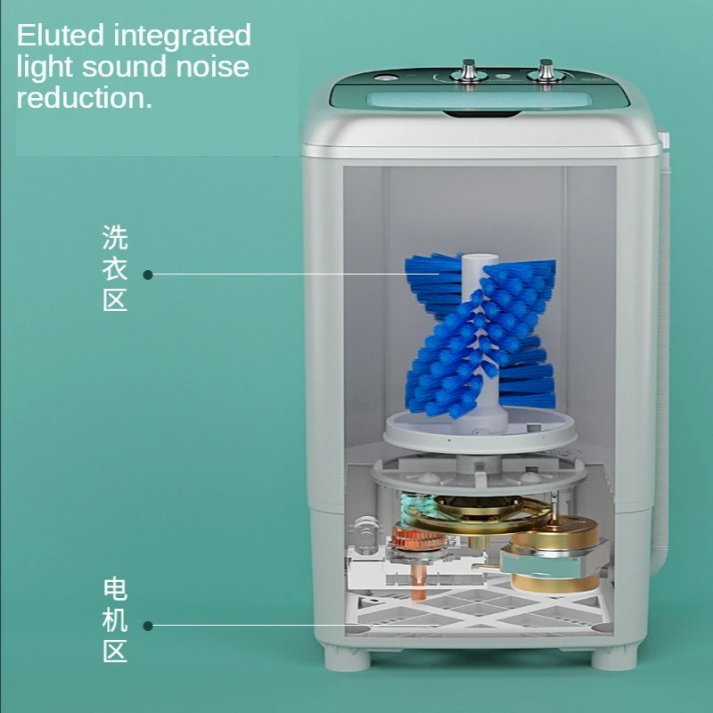 Mini เครื่องซักผ้าไฟฟ้าบ้าน220V เครื่องเด็กครัวเรือนขนาดเล็กกึ่งอัตโนมัติรองเท้าแปรงและซักรีด Dual-Purpose เครื่องซักผ้า