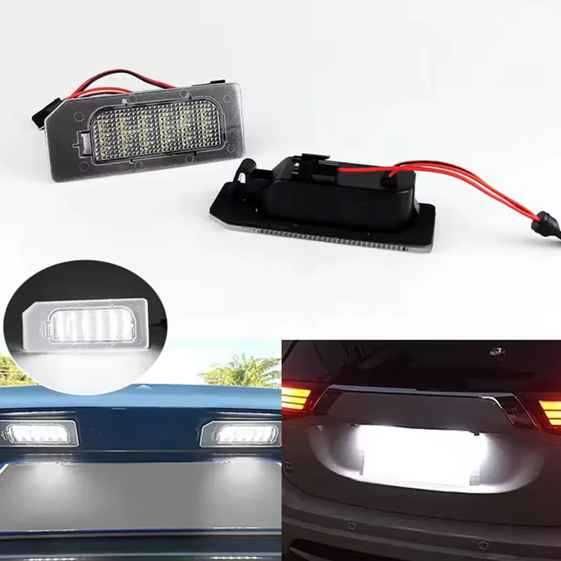 2Pcs License Plate Light For Mitsubishi Outlander Sport ASX RVR 2011-2014 2015 2016 2017 2018 2019 2020 LED Number Signal Light