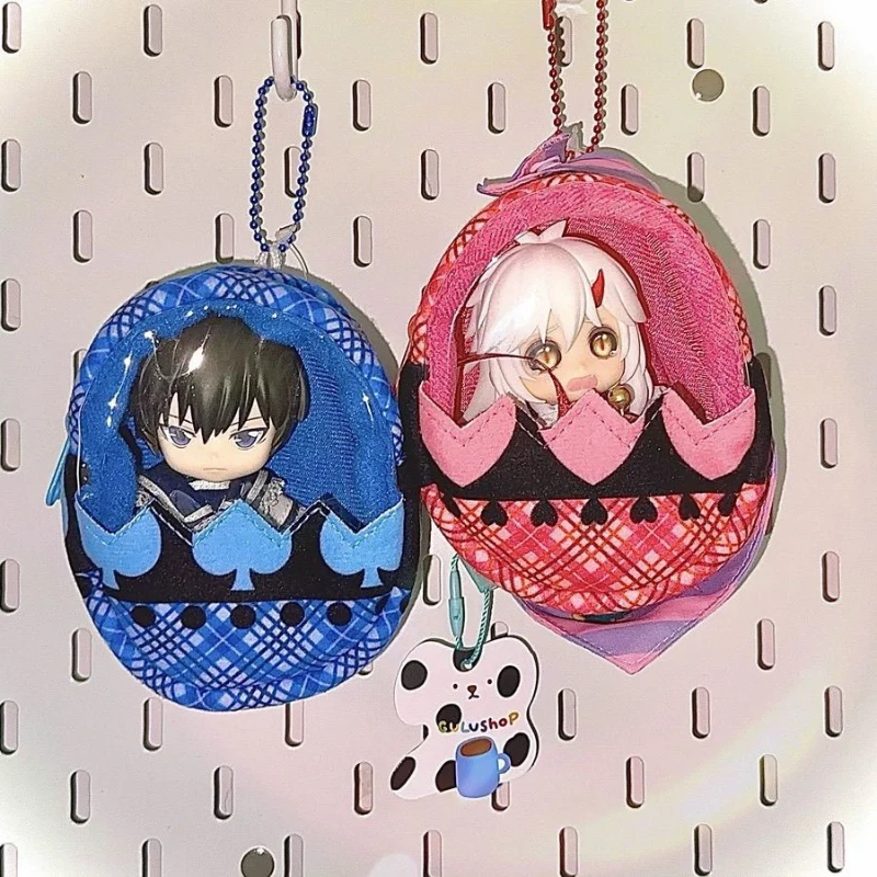 Llavero de Cosplay de Anime Shugo Chara Hinamori Amu Amulet Ange Heart Spade Clover Dia, Bolsa de Almacenamiento Kawaii, Monedero, Accesorios y Adornos
