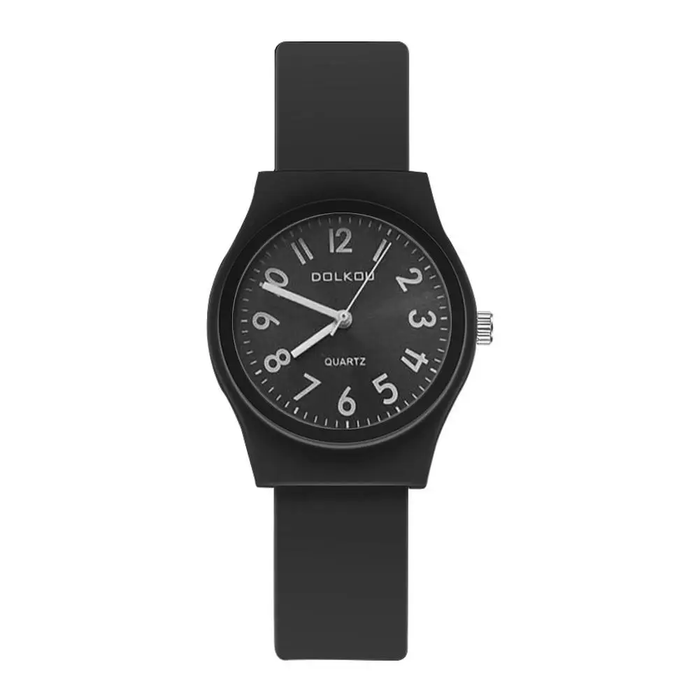 Montre à Quartz Multicolore en Cuir pour Étudiant, Document de Bonbons Frais, Mode Décontractée, Gemme Rugueuse, Lycéen, L1