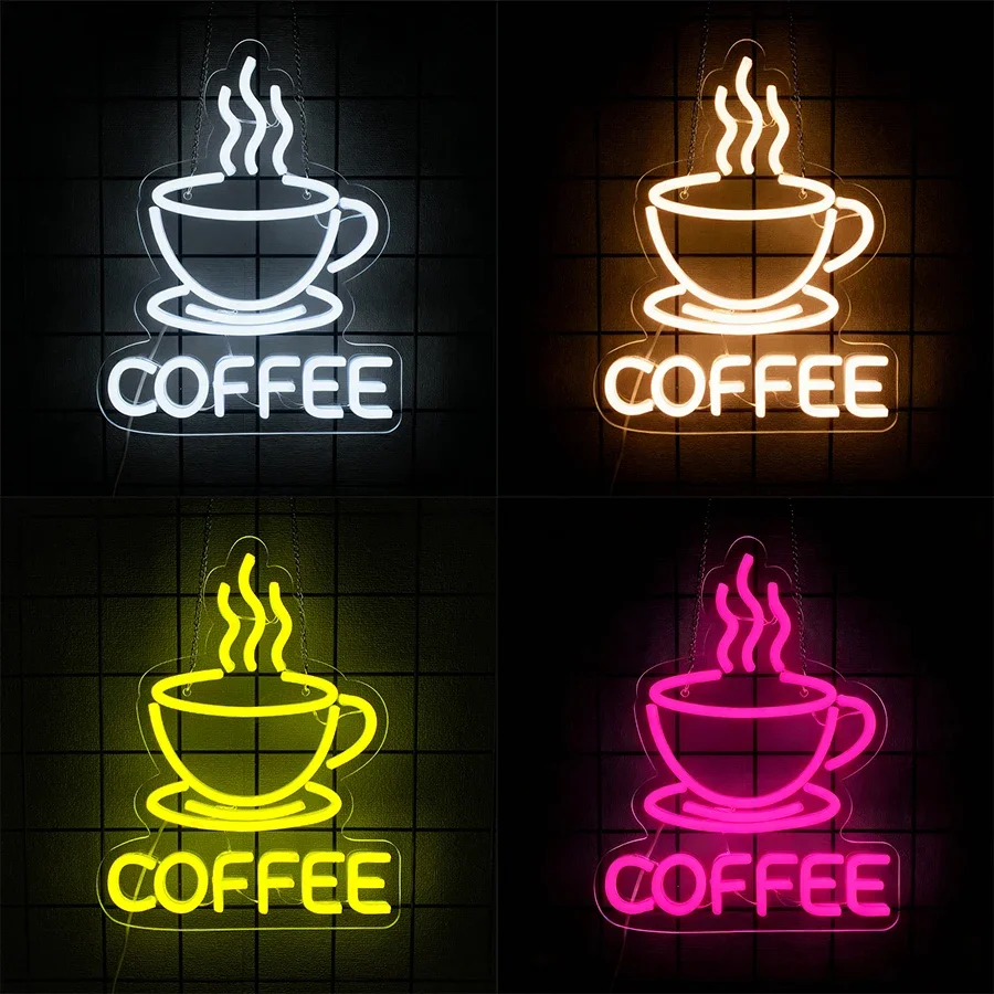 

Artistic Decor Of Cafes, Shops And Coffee Stations, Modern Led Signs And Icons,Neon Signs Of Coffee Series, Easy To Hang.