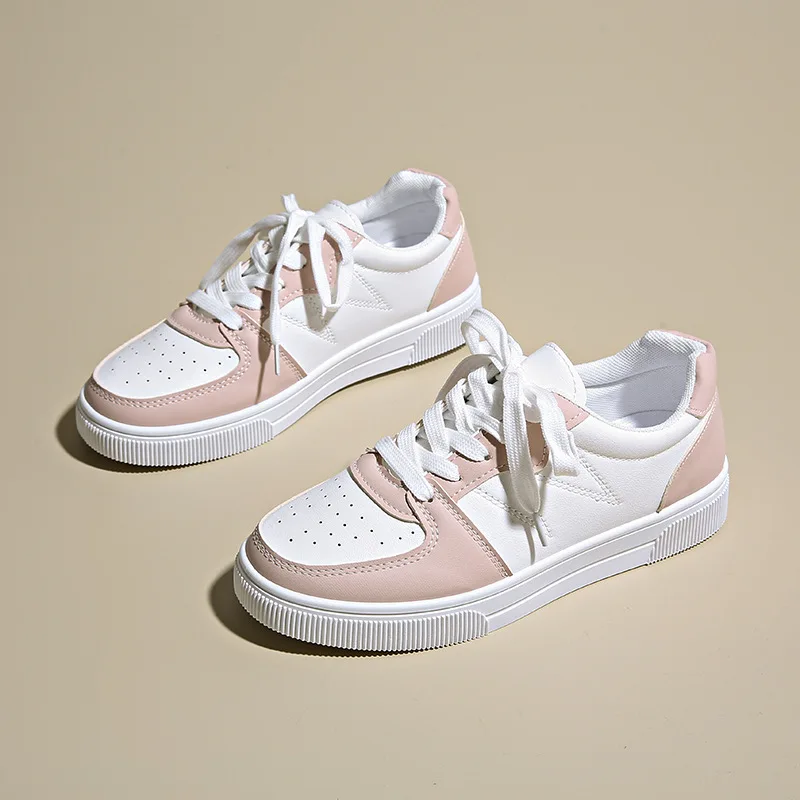 

The 2025 new spring and summer comfortable and casual white sneakers, lightweight and breathable bread shoes and sports shoes