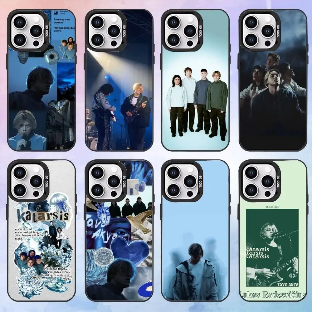 

K-katarsis T-tavo a-akys Phone Case For iPhone17,16,15,14,13,12,11 Plus,Pro Max Black Candy Matte Shockproof Cover