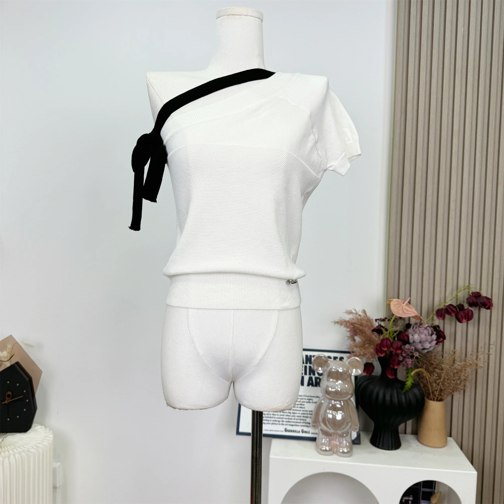 Off-shoulder Knitwear Off The Shoulder Tops Pullover Women Korean Style Women's Clothing Woman Sweater Korean Style Clothes Y2k
