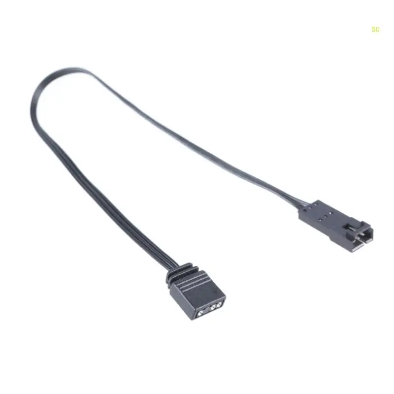 Удлинительный кабель управления освещением вентилятора для светодиодных вентиляторов, 4-контактный 3-контактный шнур 24AWG,