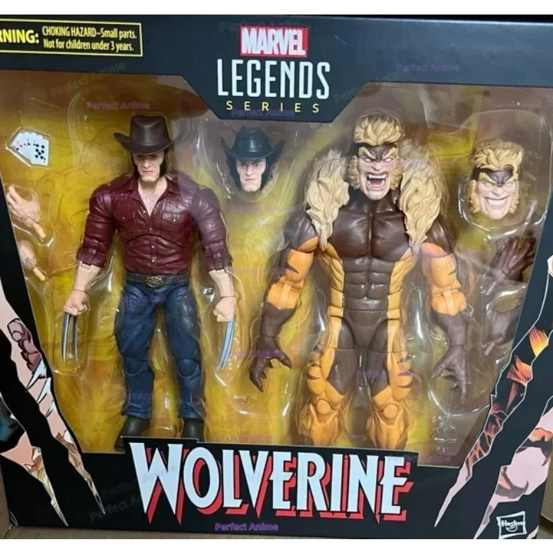 M L  Legends Series Wolverine 50th Anniversary  M L 's Logan Vs Sabretooth Collectible 6-inch Action Figure Gift