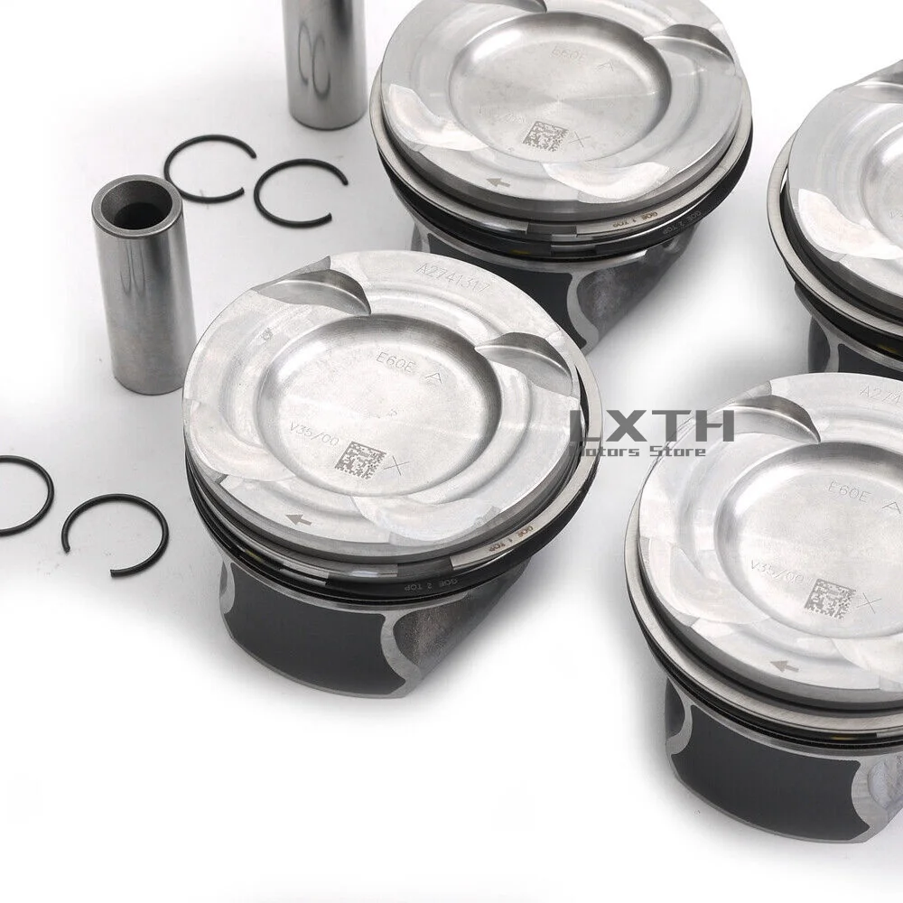 4x Pistons Rings Set STD KS A2740302317 For Mercedes-Benz M274.910 1.6T C180 CGI E180 SLC180