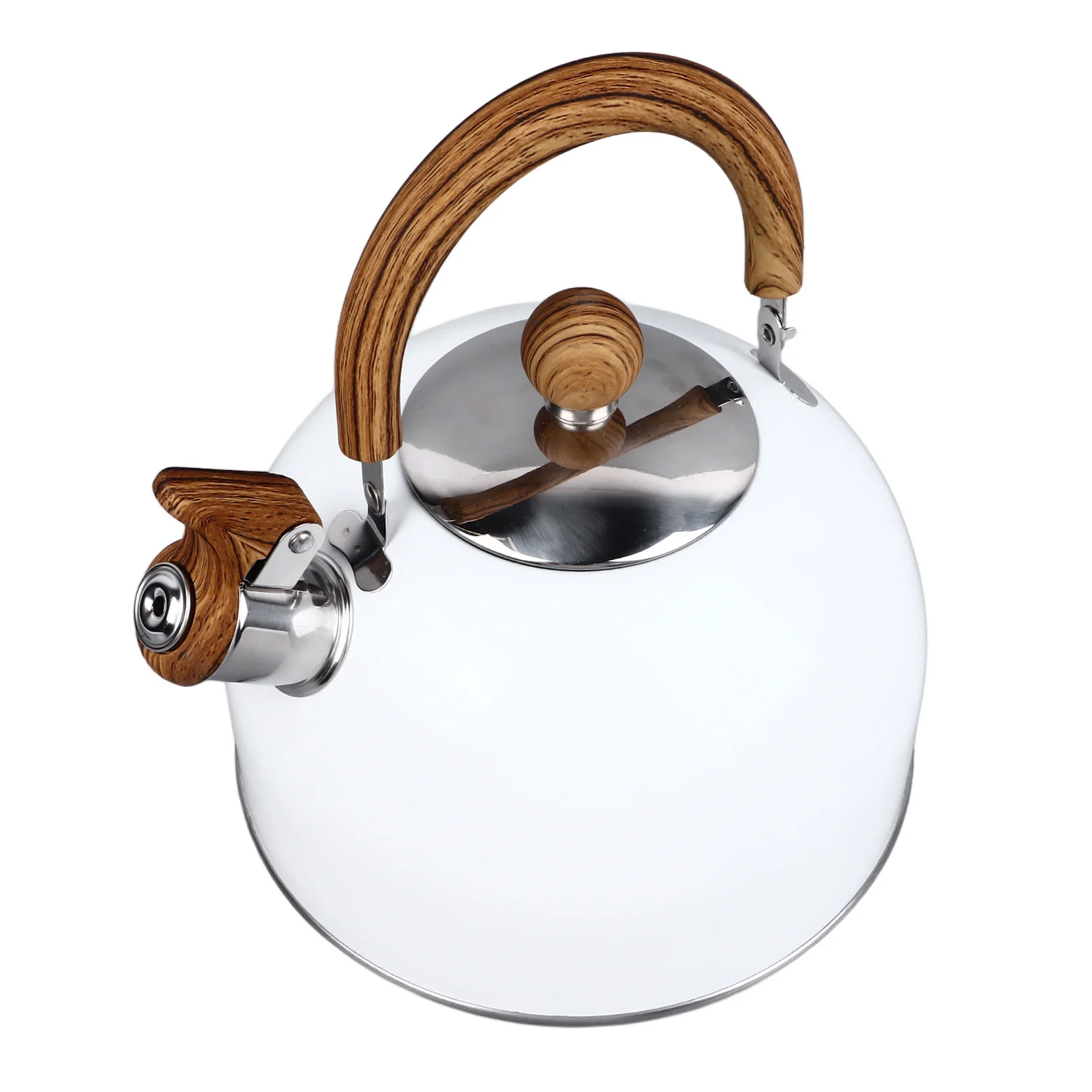 Hervidor de agua de acero inoxidable, tetera Universal gruesa de 2,5l, con fondo plano, para inducción de Gas