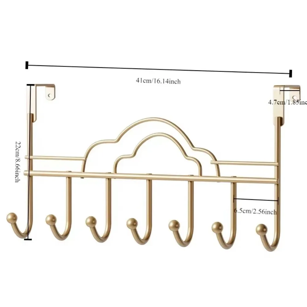 HOT Heart Clouds Shaped Door Behind Hook Storage Wall Hanging Clothes Hanger Hook Punch-free Hanger Home Organizer Door Hooks image 6
