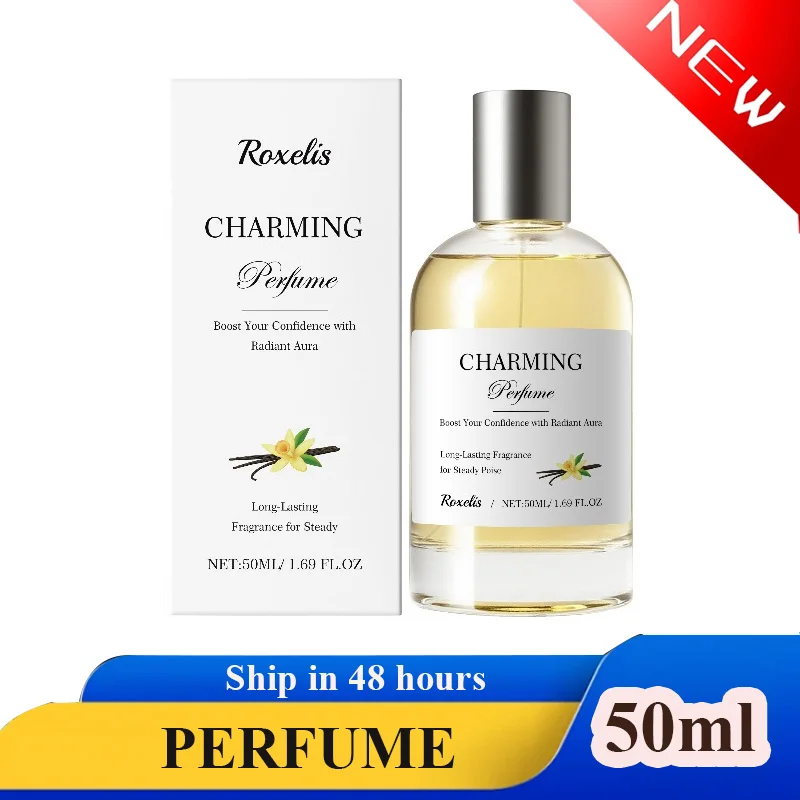 

50ML Amber Vanilla Perfume Long-lasting Fragrance to Remove odor Elegant Refreshing Daily Pheromone Eau De Parfum Body Spray