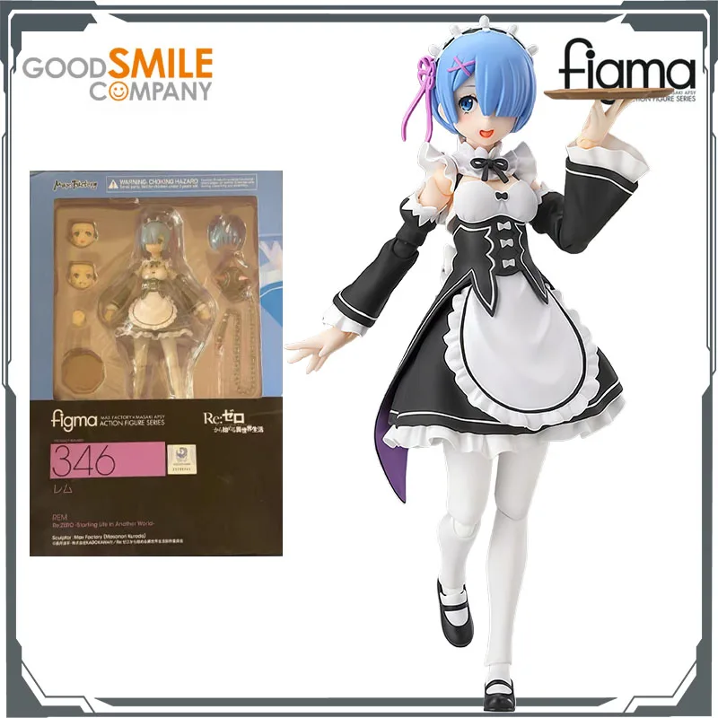 GSC 오리지널 피그마 라임 & 렘 130mm & 130mm 애니메이션 액션 피규어 장난감 소년용 크리스마스 선물 수집용 모델 장식품