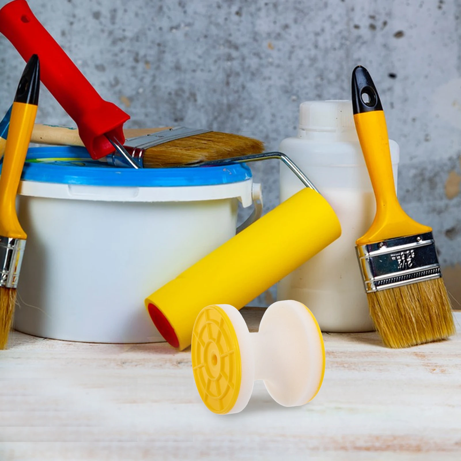 

Sponge Pipe Brush Roller Stick Large Cabinet Scaffolding Water Gas Fire Cleaning Painting Tool Round Stencil Efficient