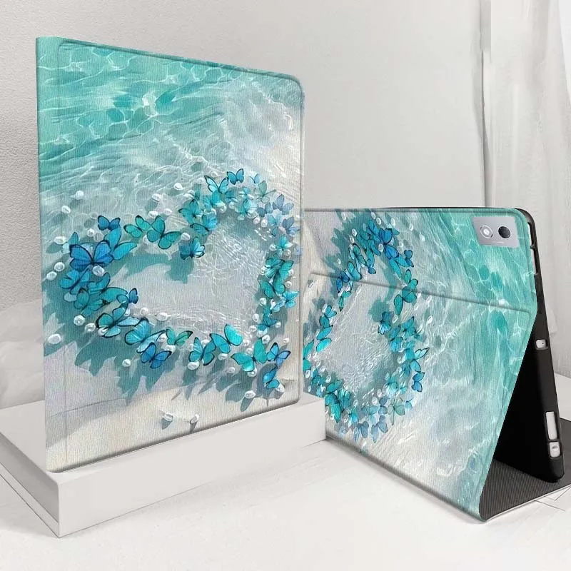 

Blue Swirl Abstract Light For Lenovo Pad Legion Xiaoxin Tab Y700 K10 M10 P11 3rd Pro GT Plus Gen 5G Tablet Case