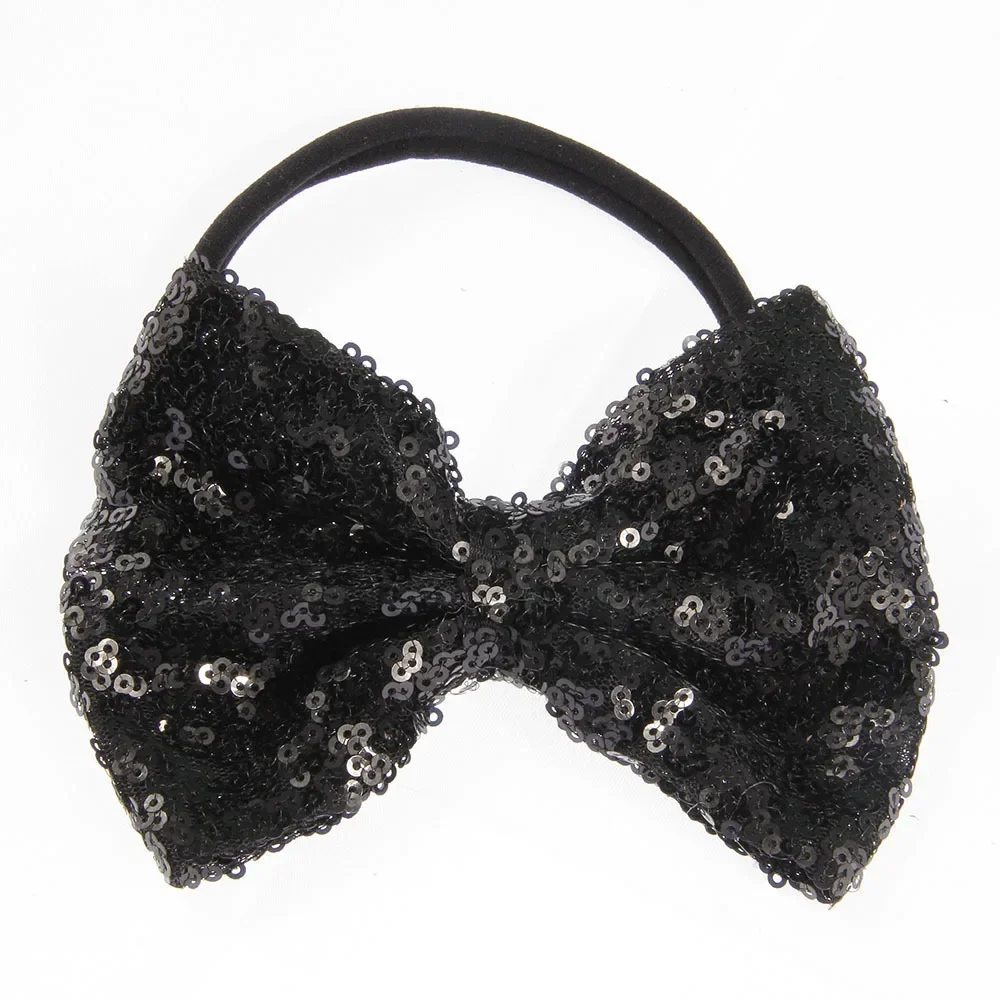 1PCS Lovely Baby Girls Headband Shiny Sequins Bowknot Elastic Infant Newborn Hairband Photography Props Birthday Gifts