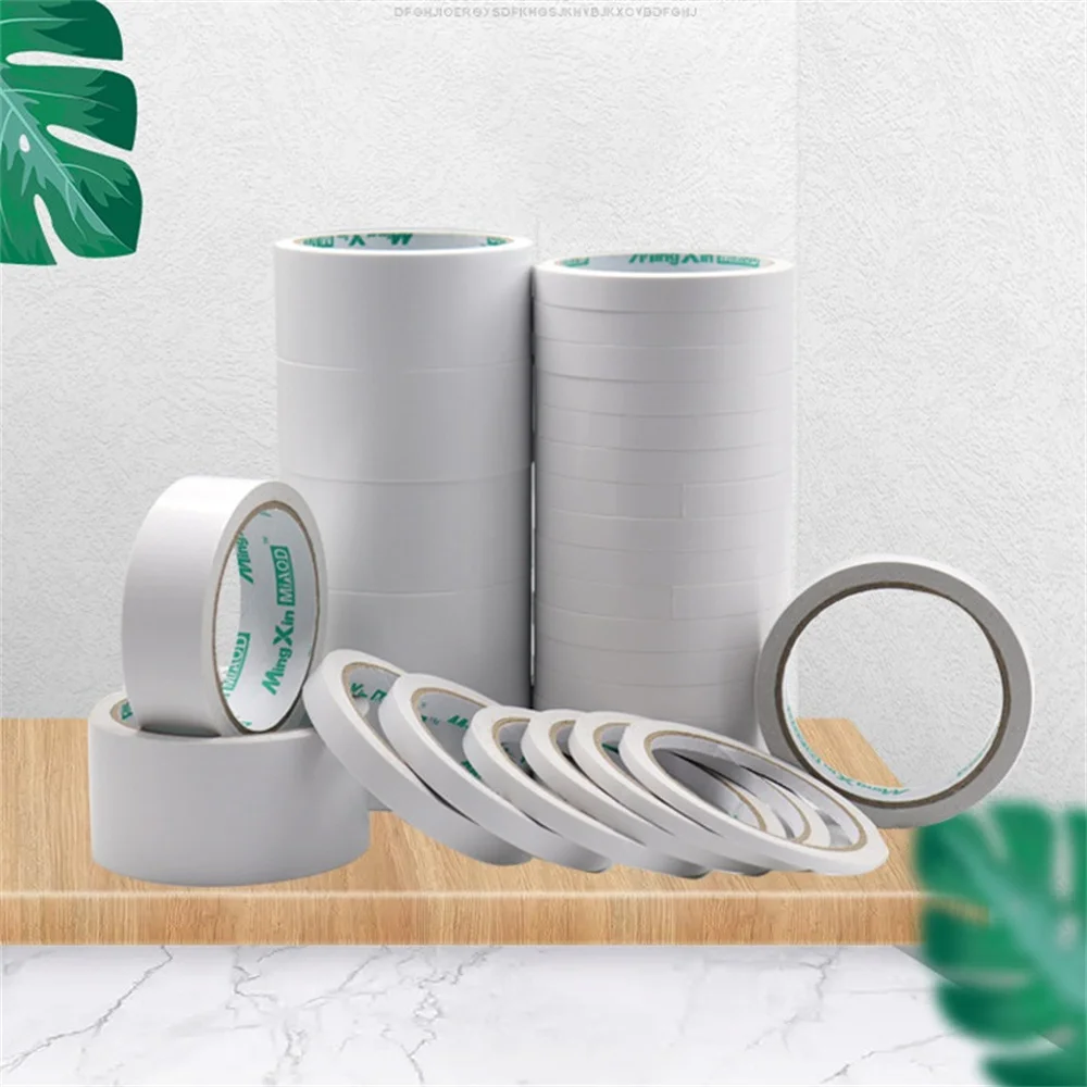 4.5m White Double-Sided Adhesive High-Viscosity Tape Student Children Handmade Paper Crafts Office Business Paste Stationery