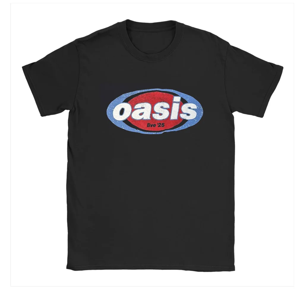 O-Oasis Rockband T-Shirts für Männer und Frauen, Britische Musikalben Vintage T-Shirts, Rundhals-Kurzarm-T-Shirt, Kleidung, Oberteile – Detail 6