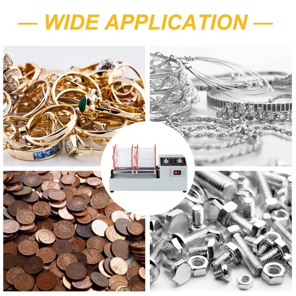 

KT-1320 diamond Rotary Tumbler Polishing Machine, Jewelry Making Tools gold burnishing tumbler drum rock tumbler joyeria