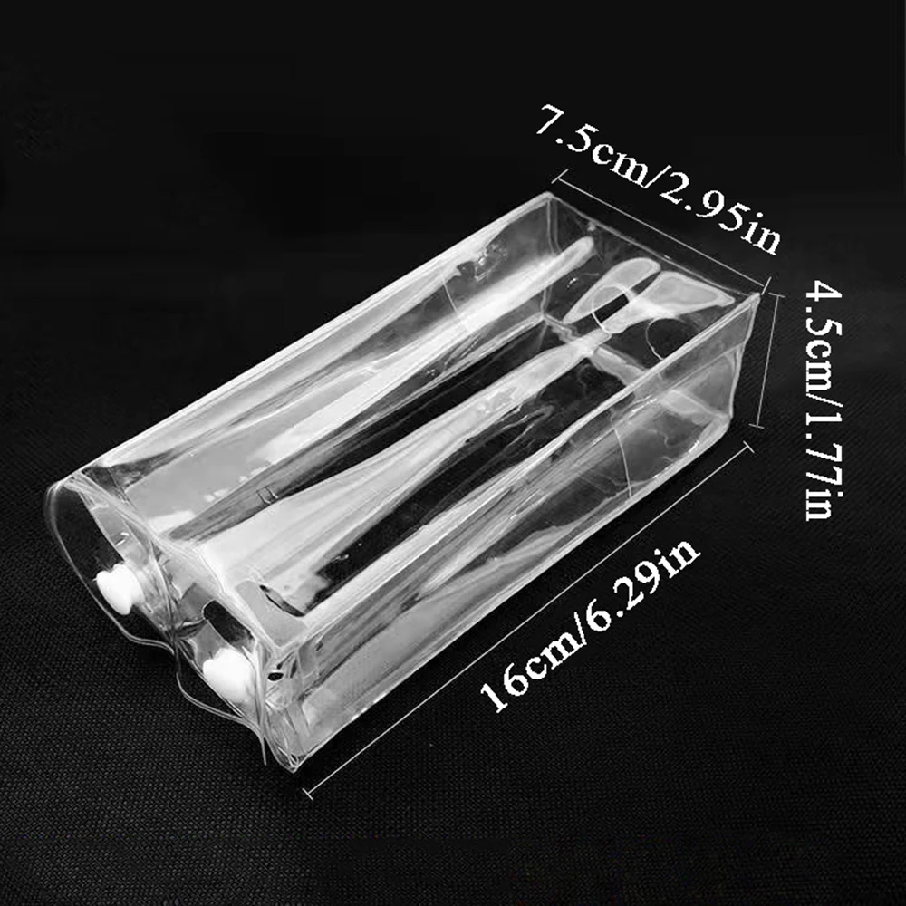 1PC Clear Mystery Box Storage Pouch Transparent Doll Dust Bag Storage Case Portable Doll Toy Organizer Box With Keychain