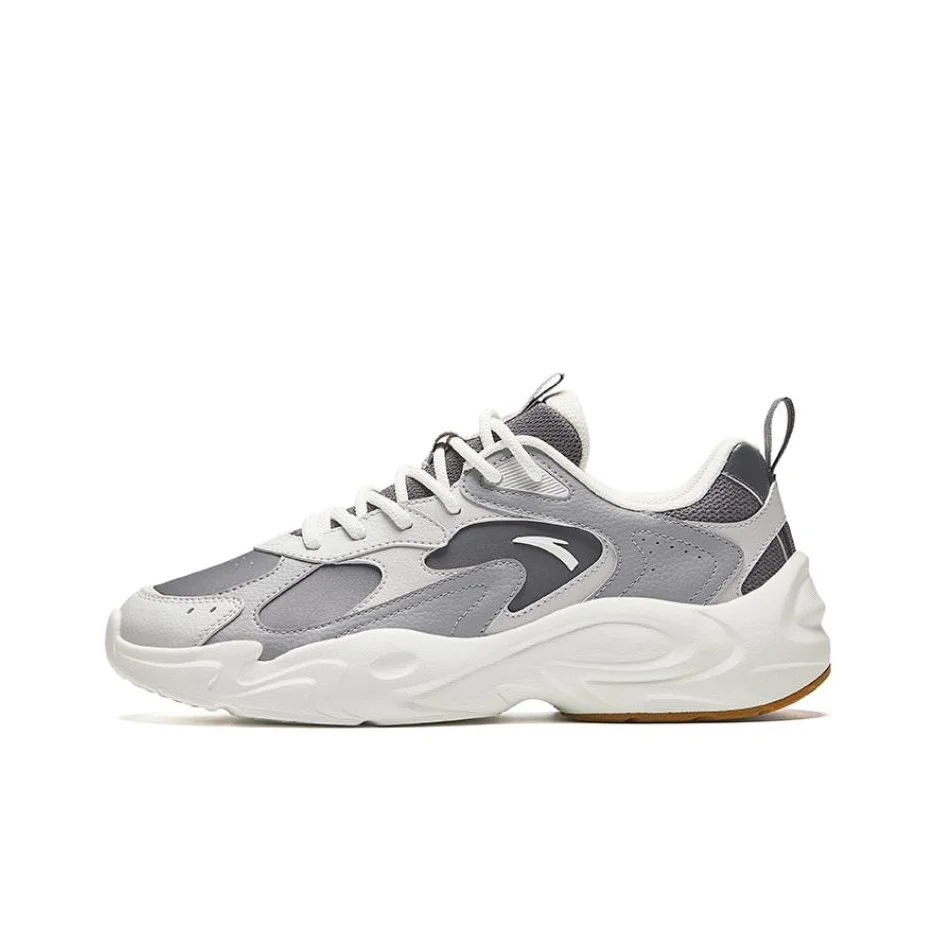 Anta Life Collection Slip Resistant Abrasion Resistant Low top Casual Shoes Men's Gray 912438805-7