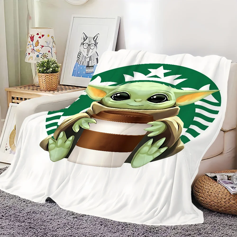 STAR Yoda W-WARS Blanket For Soft Throw Blanket for Picnic Bed Sofa Home Bedroom Cozy Warm Comfortable view 2
