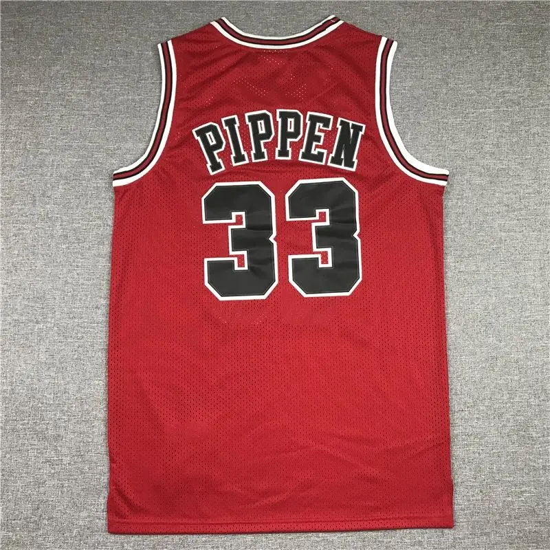 2025 retro jersey sports No.33 Pippen red 97 champion vest mesh basketball suit for men and women adults and children